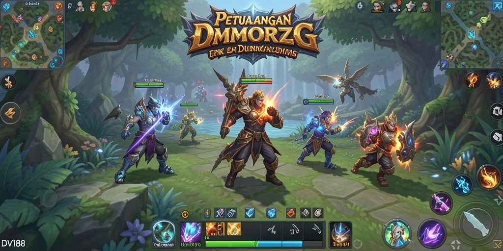Gameplay seru dan mendebarkan dalam DV188 MMORPG.