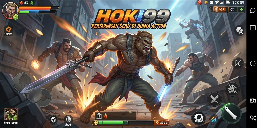 Tampilan aksi seru dari gameplay HOKI99 yang mendebarkan.