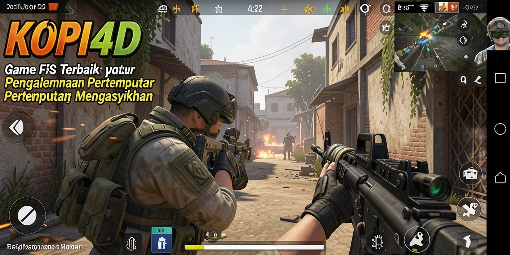 Tampilan gameplay KOPI4D yang intens dan seru di medan perang.