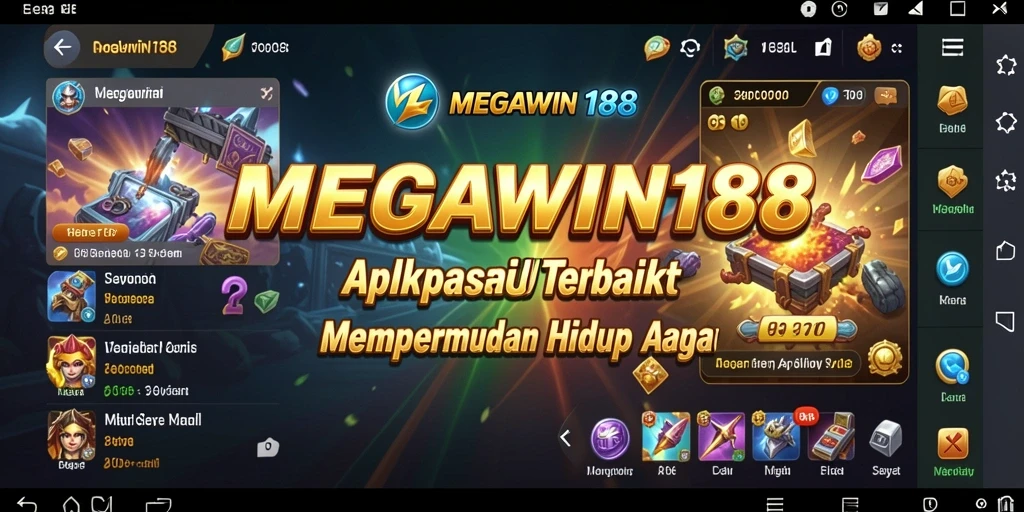 Tampilan utama aplikasi MEGAWIN188 dengan fitur-fitur Utility yang menarik.