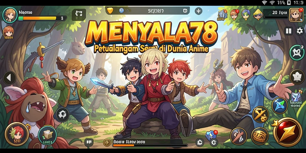 Tangkapan layar MENYALA78 menunjukkan karakter sedang bertarung dalam pertempuran seru.