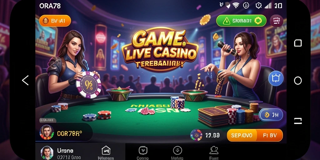 Tangkapan layar dari gameplay seru di ORA78 Live Casino.