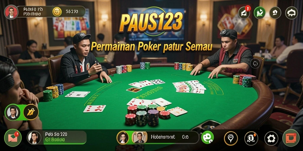 Tampilan Screenshot PAUS123 dengan gameplay poker yang menarik.