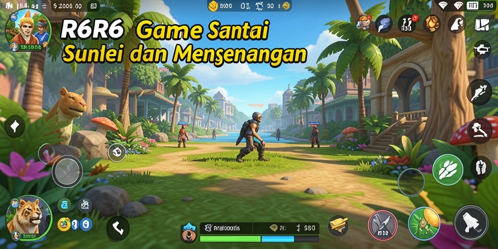 Screenshot R6R6 menunjukkan tantangan menyenangkan dalam game casual.