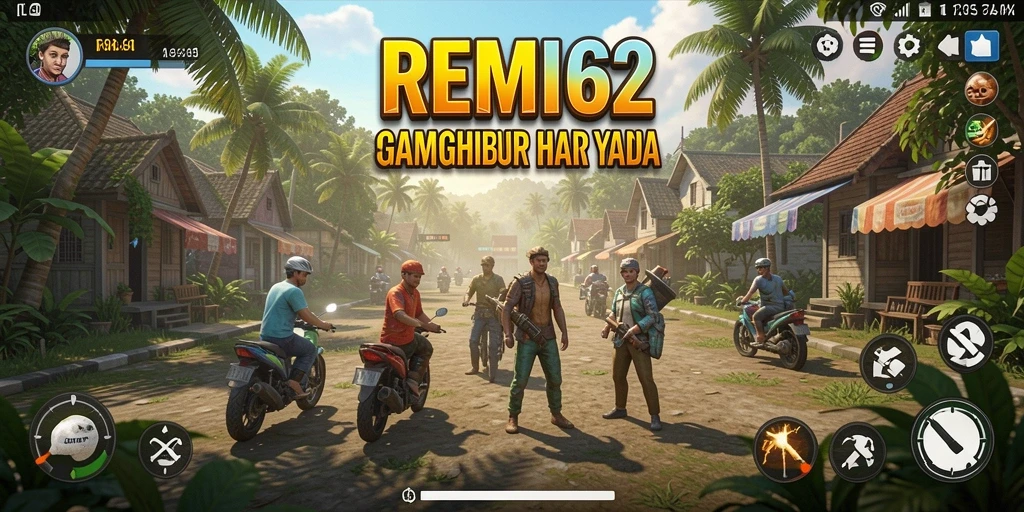 Tangkapan layar menunjukkan aksi seru dalam gameplay REMI62.