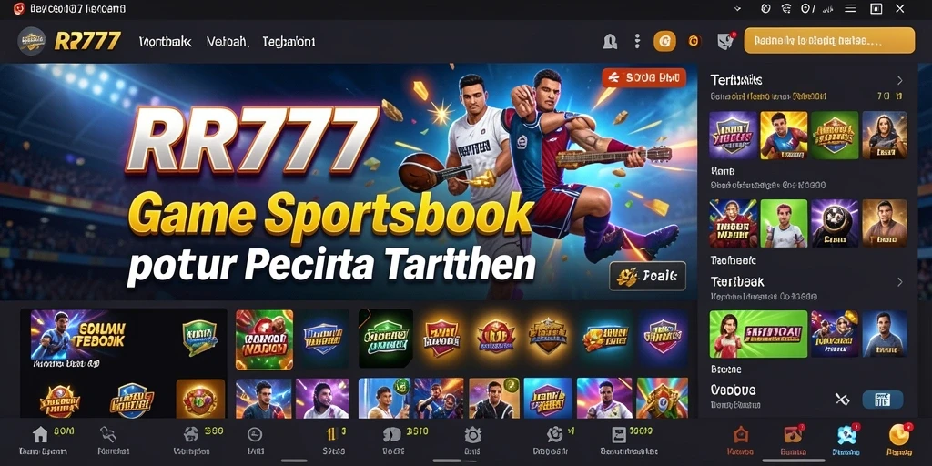 Screenshot utama RR777 menampilkan gameplay taruhan olahraga yang menarik.