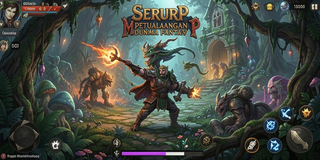 Screenshot SERURP menampilkan aksi petualangan yang mendebarkan.